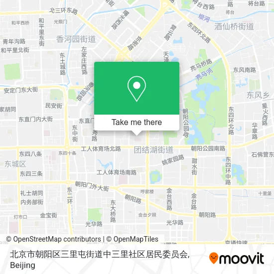 北京市朝阳区三里屯街道中三里社区居民委员会 map