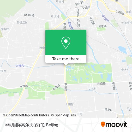 华彬国际高尔夫(西门) map