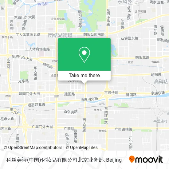 科丝美诗(中国)化妆品有限公司北京业务部 map