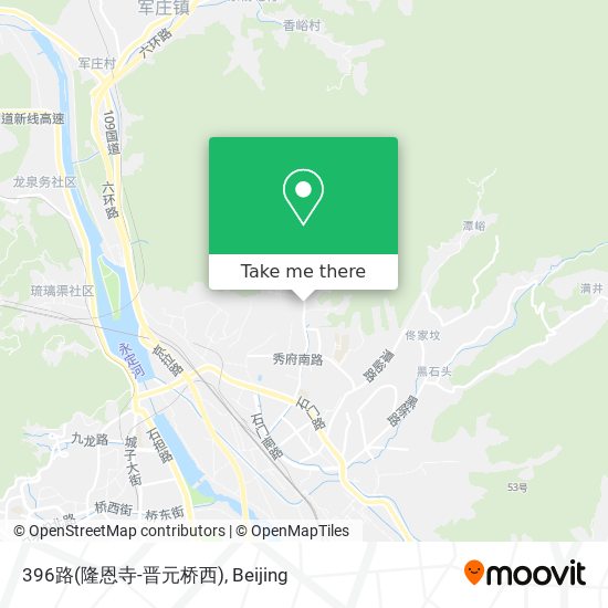 396路(隆恩寺-晋元桥西) map