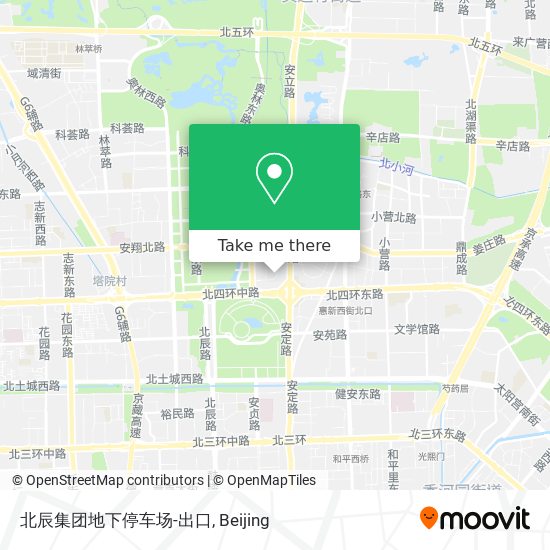 北辰集团地下停车场-出口 map