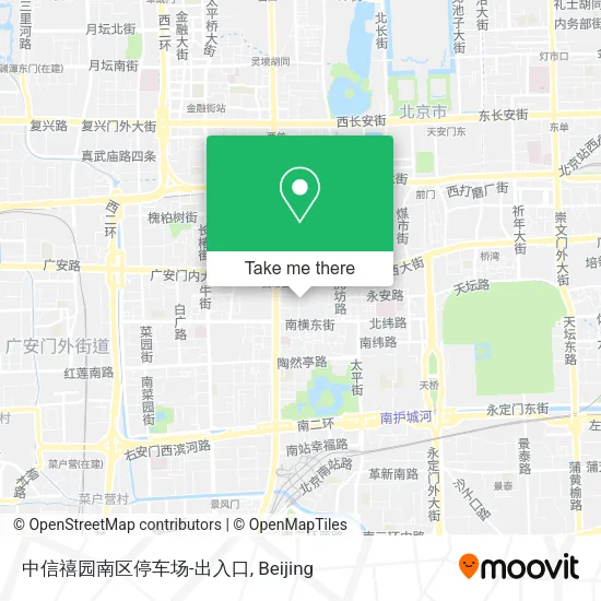 中信禧园南区停车场-出入口 map