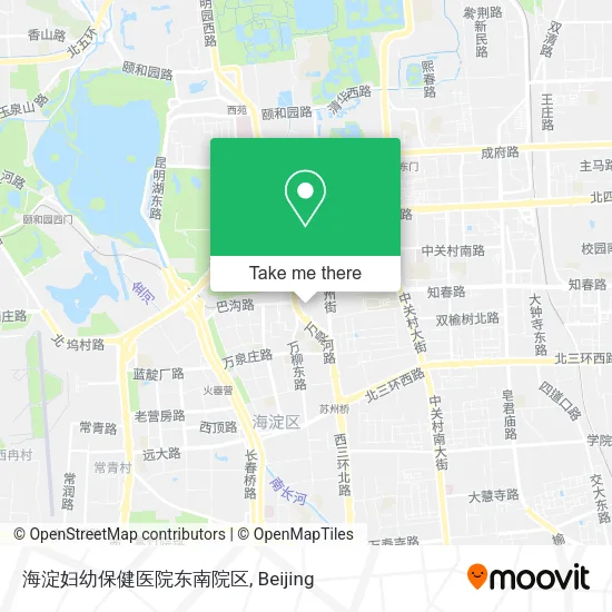 海淀妇幼保健医院东南院区 map