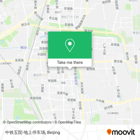 中铁五院-地上停车场 map