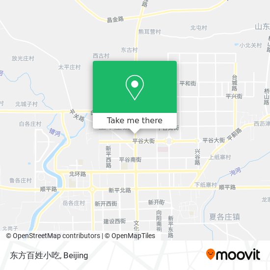 东方百姓小吃 map
