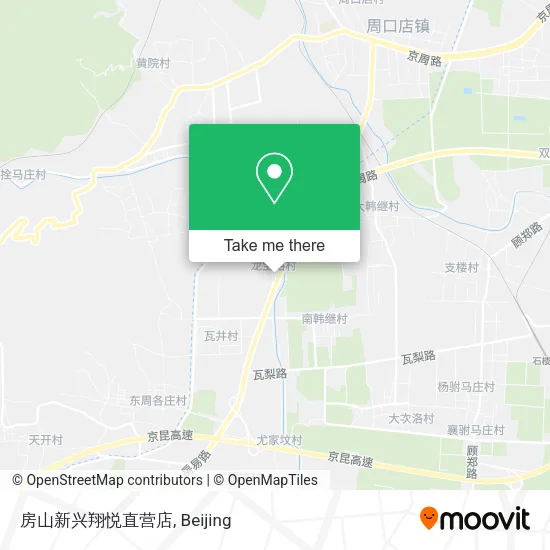 房山新兴翔悦直营店 map