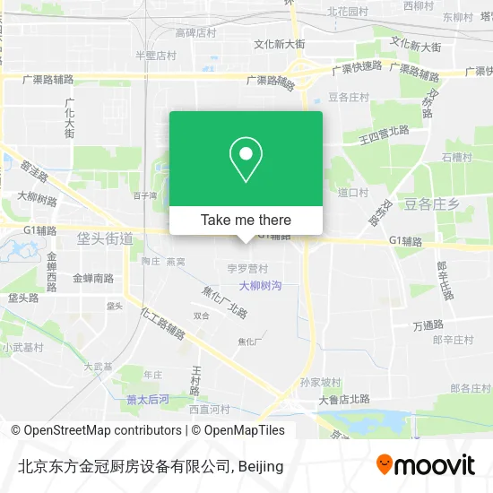 北京东方金冠厨房设备有限公司 map