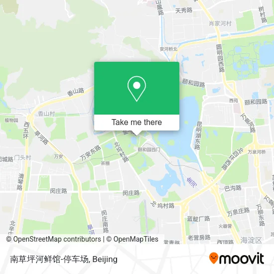 南草坪河鲜馆-停车场 map