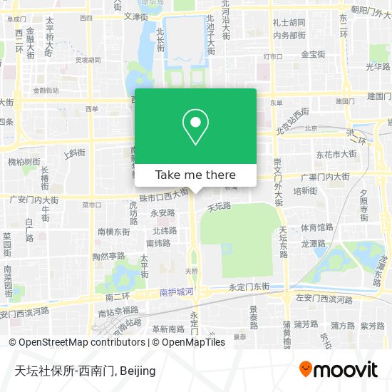 天坛社保所-西南门 map