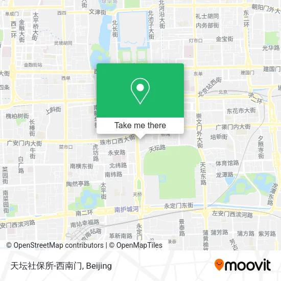 天坛社保所-西南门 map