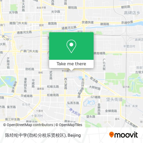 陈经纶中学(劲松分校乐贤校区) map