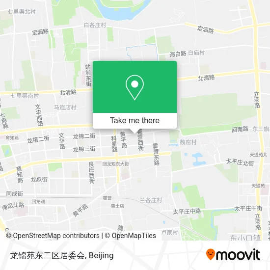 龙锦苑东二区居委会 map