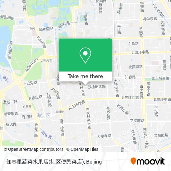 知春里蔬菜水果店(社区便民菜店) map