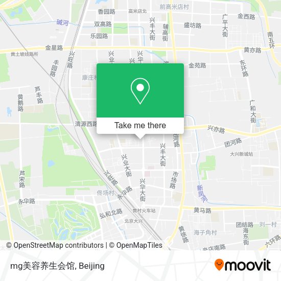 mg美容养生会馆 map