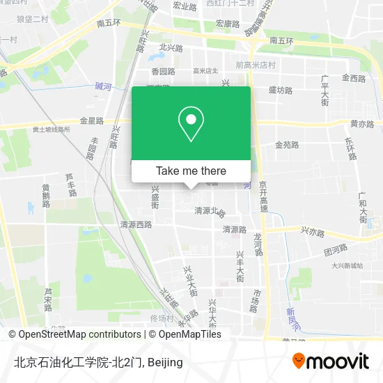 北京石油化工学院-北2门 map