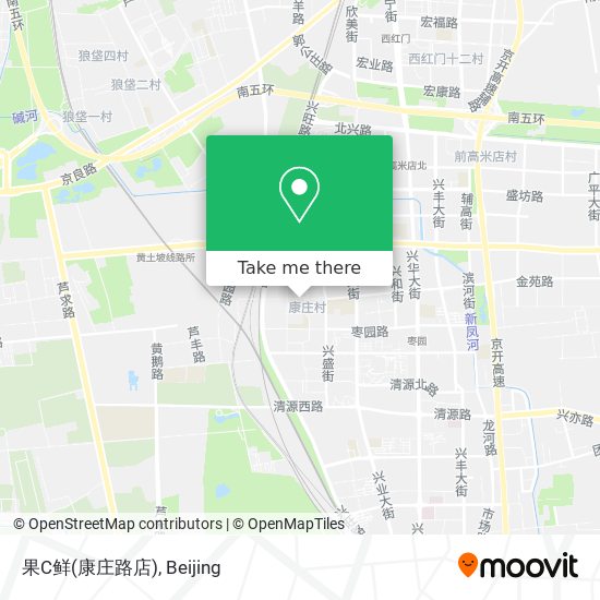 果C鲜(康庄路店) map
