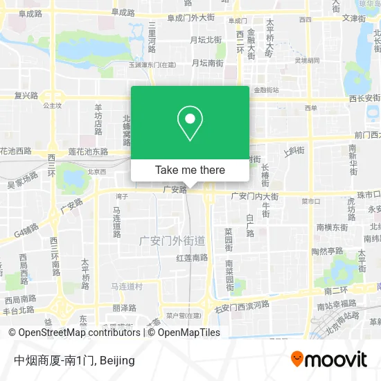 中烟商厦-南1门 map