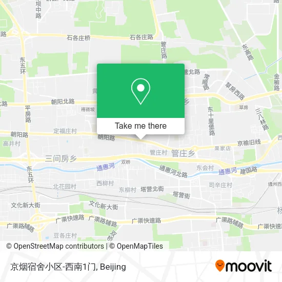 京烟宿舍小区-西南1门 map