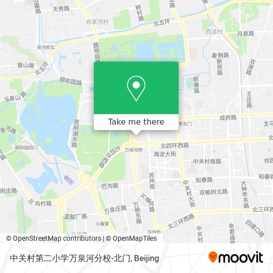 中关村第二小学万泉河分校-北门 map