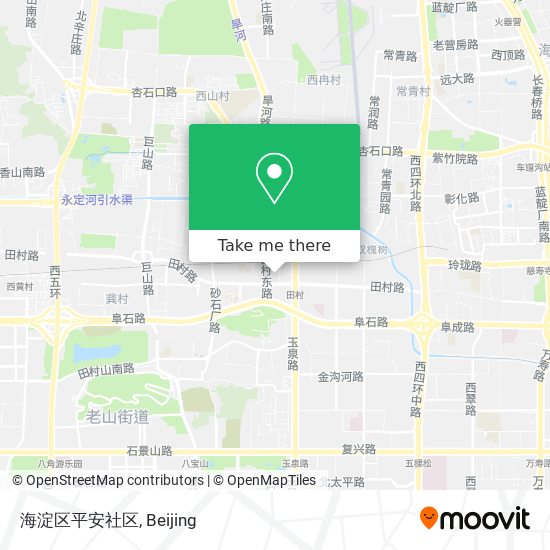 海淀区平安社区 map
