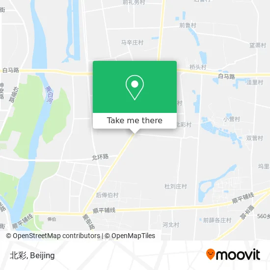 北彩 map