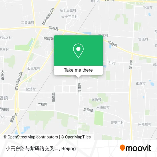 小高舍路与紫码路交叉口 map