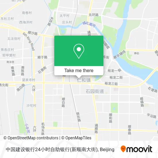 中国建设银行24小时自助银行(新顺南大街) map