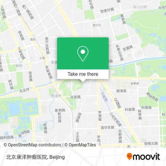 北京康泽肿瘤医院 map