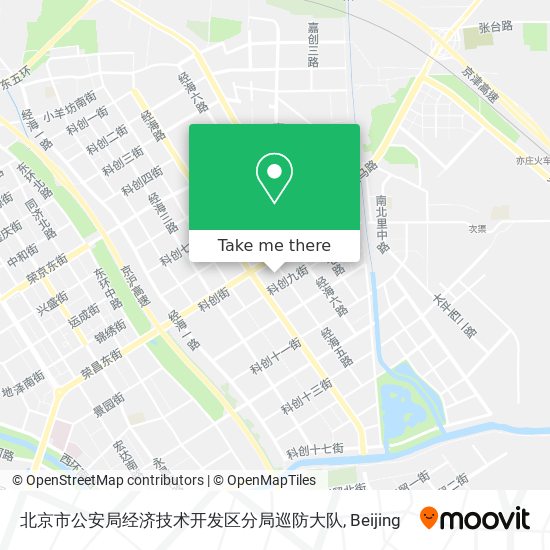 北京市公安局经济技术开发区分局巡防大队 map