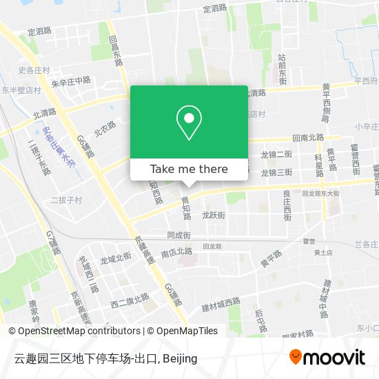 云趣园三区地下停车场-出口 map