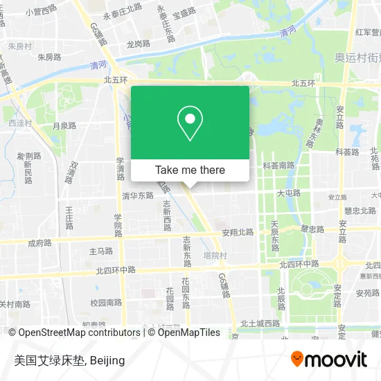 美国艾绿床垫 map