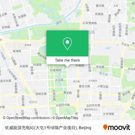 依威能源充电站(大屯1号绿隔产业项目) map