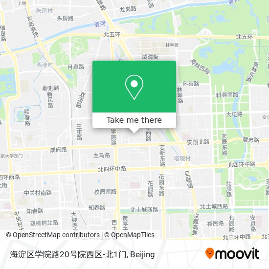 海淀区学院路20号院西区-北1门 map