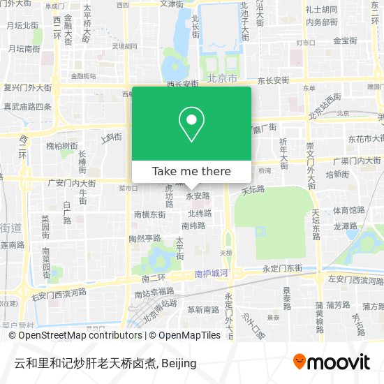 云和里和记炒肝老天桥卤煮 map