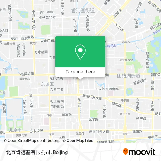 北京肯德基有限公司 map