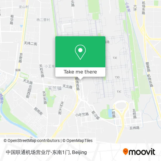中国联通机场营业厅-东南1门 map