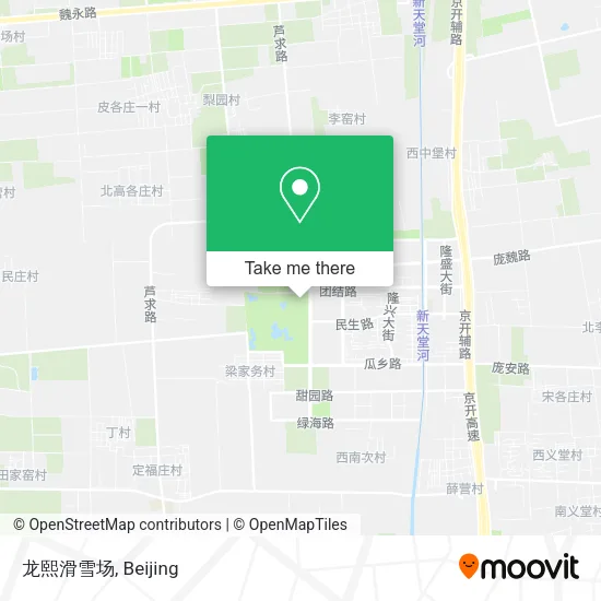 龙熙滑雪场 map