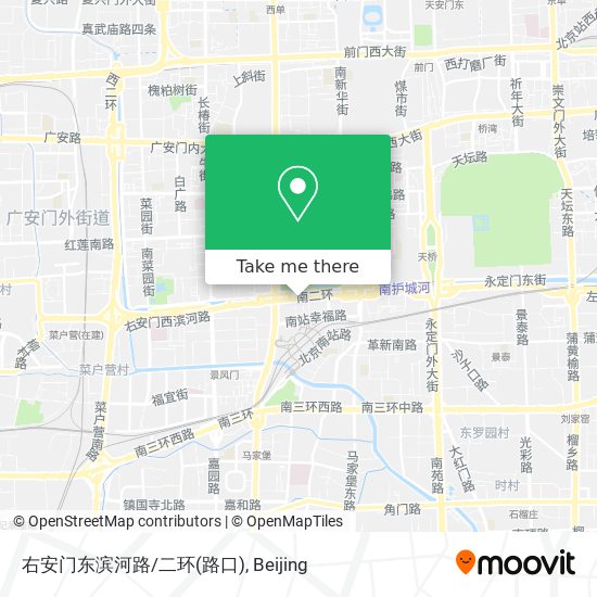 右安门东滨河路/二环(路口) map