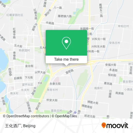 王化酒厂 map