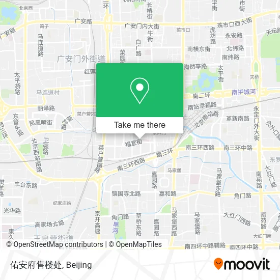佑安府售楼处 map