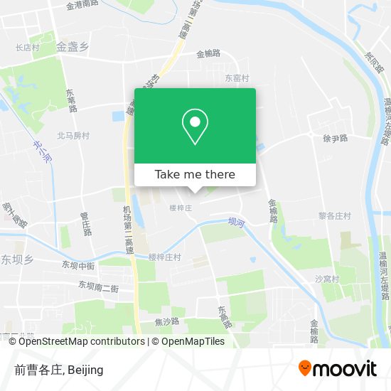 前曹各庄 map