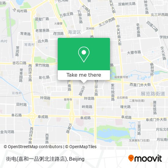 街电(嘉和一品粥北洼路店) map