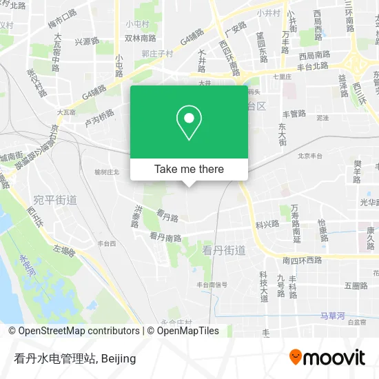 看丹水电管理站 map
