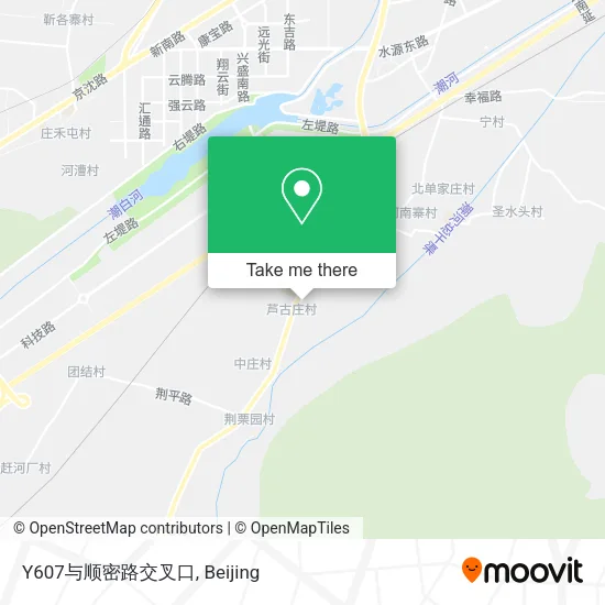 Y607与顺密路交叉口 map