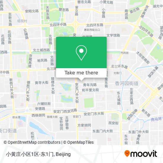 小黄庄小区1区-东1门 map