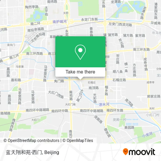 蓝天翔和苑-西门 map