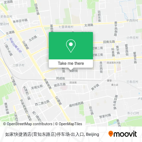 如家快捷酒店(育知东路店)停车场-出入口 map