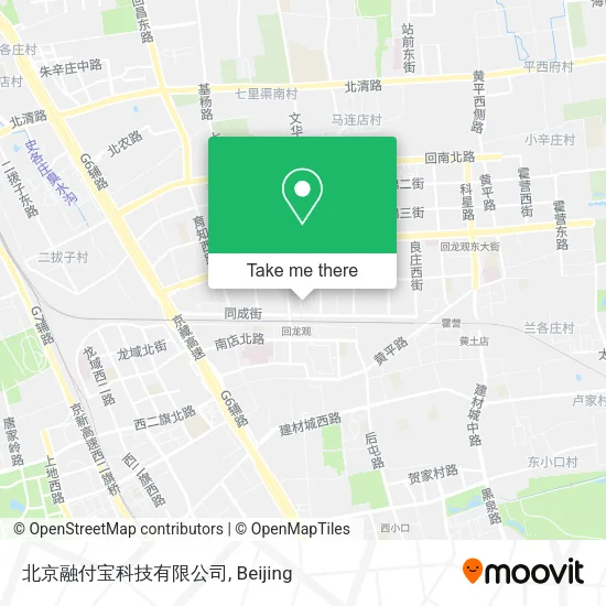 北京融付宝科技有限公司 map