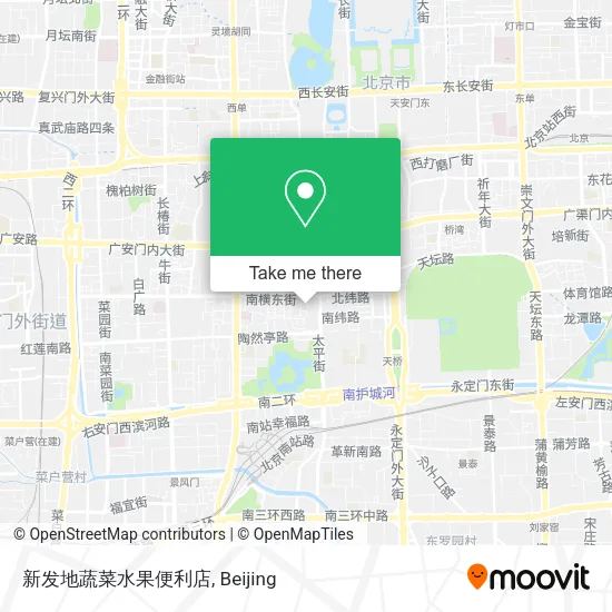 新发地蔬菜水果便利店 map