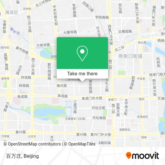 百万庄 map